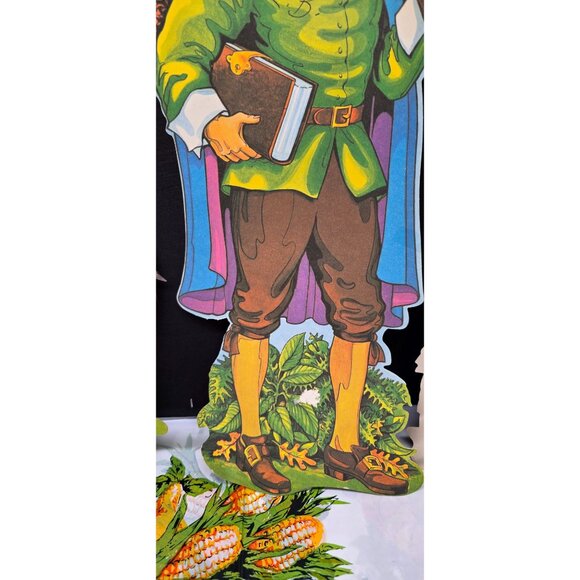 Vintage 1970s Beistle Co Thanksgiving Pilgrim Turkey Die Cuts - Picture 15 of 16